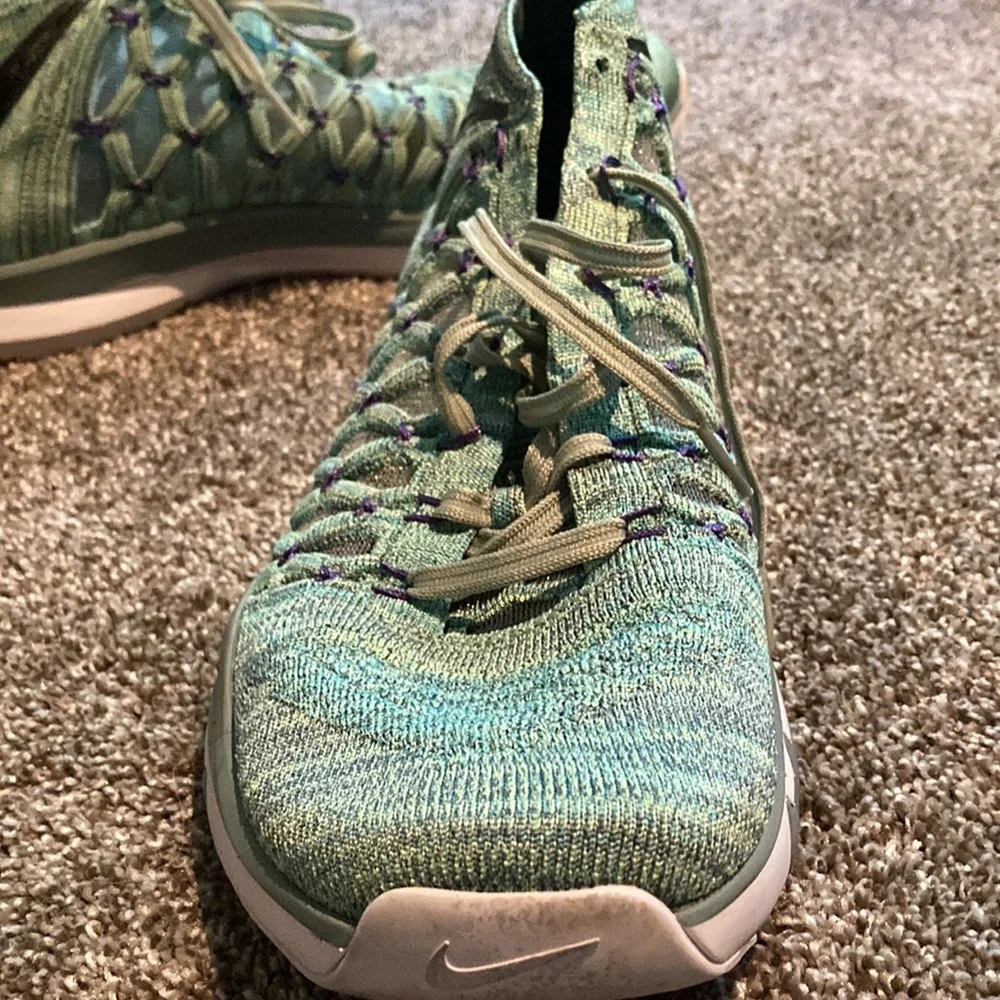 Mens Nike Train Ultrafast Flyknit Enamel Green Black Cannon - Picture 4 of 6